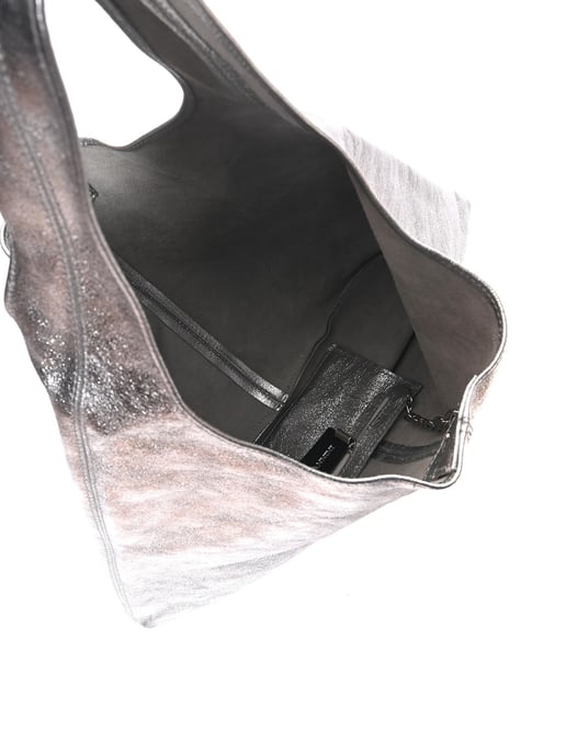 Luisa Vannini Silber Rindsledertasche - Image 4