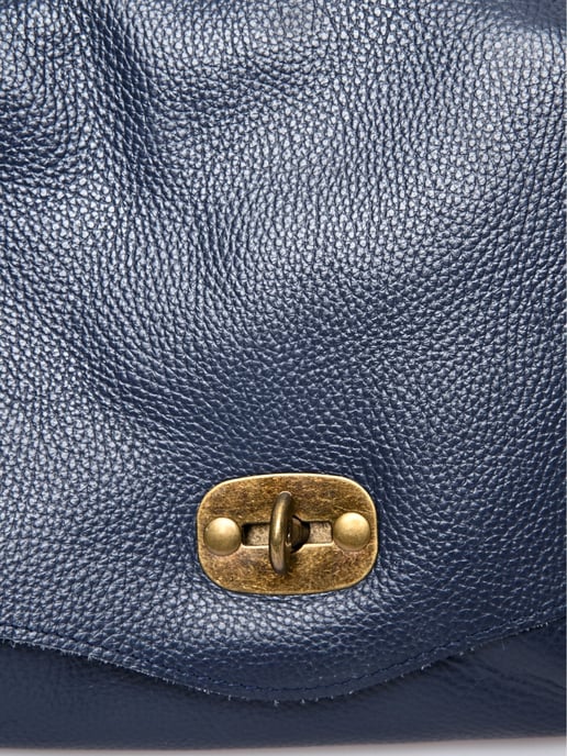 Anna Luchini Blau Rindsledertasche - Image 3