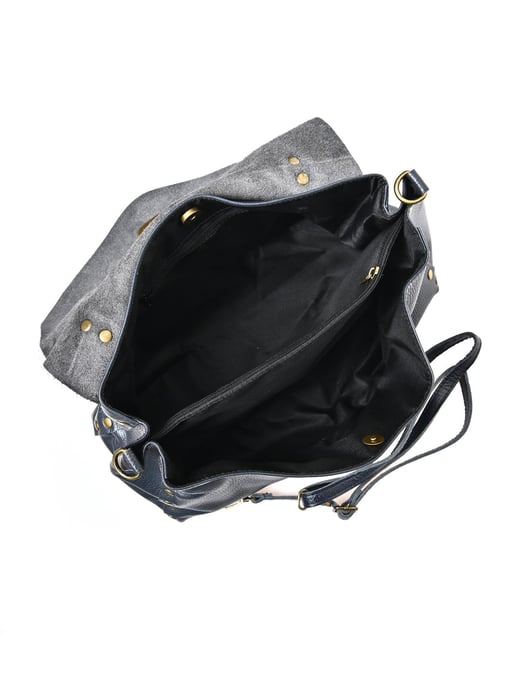 Anna Luchini Blau Rindsledertasche - Image 4