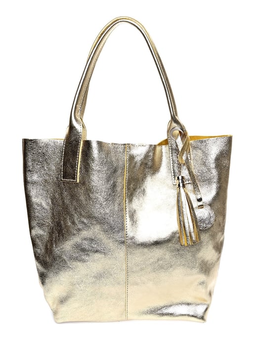 Roberta M Gold Rindsledertasche - Image 1