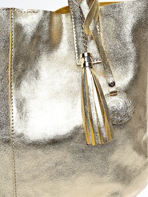 Roberta M Gold Rindsledertasche - Image 3