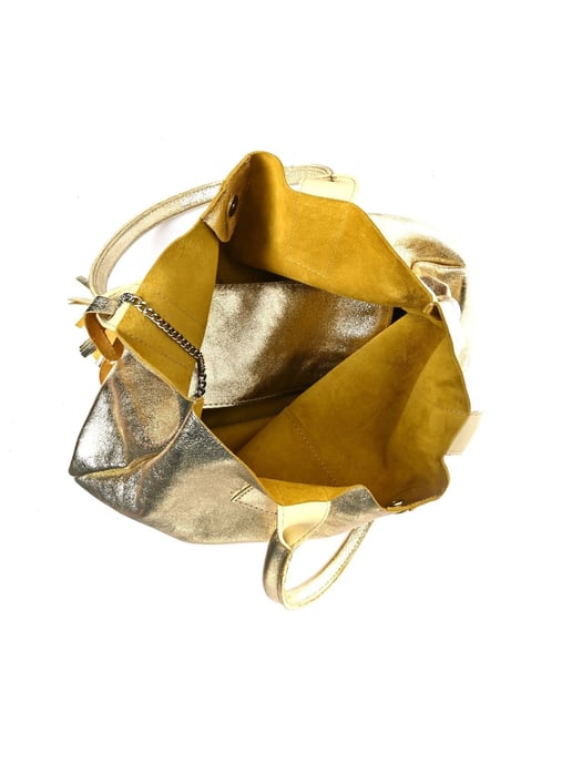 Roberta M Gold Rindsledertasche - Image 4