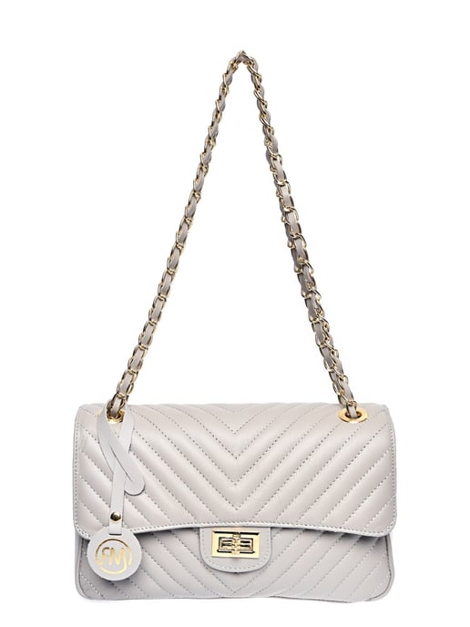 Roberta M Grau Rindsledertasche - Image 1