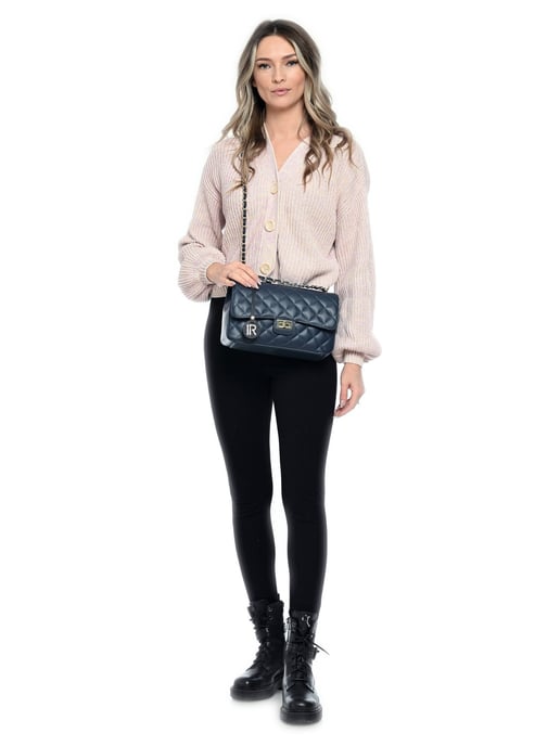 Isabella Rhea Blau Rindsledertasche - Image 5