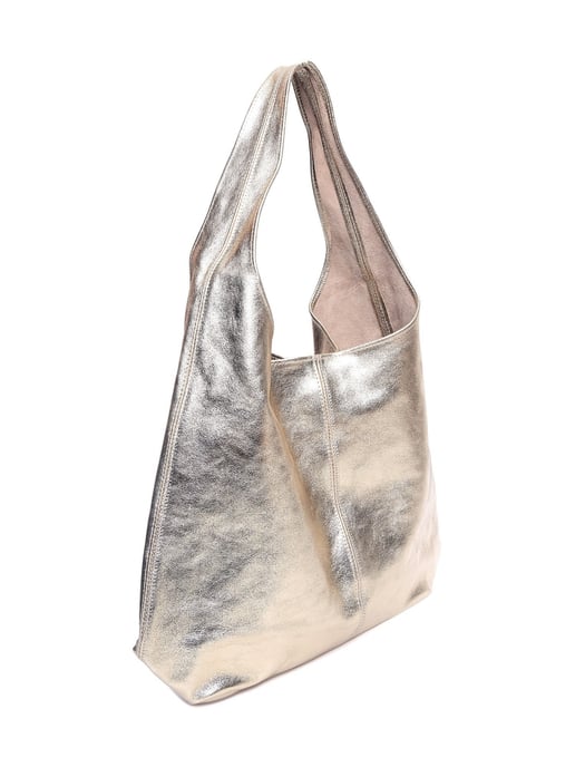 Luisa Vannini Gold Rindsledertasche - Image 2