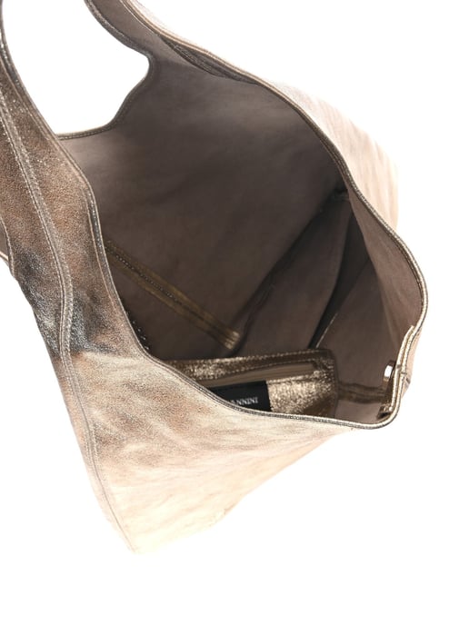 Luisa Vannini Gold Rindsledertasche - Image 3