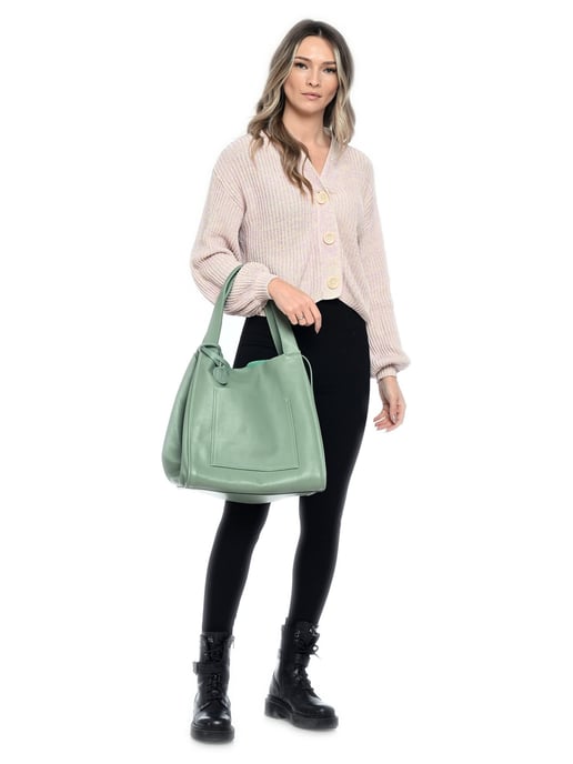 Isabella Rhea Grün Rindsledertasche - Image 5