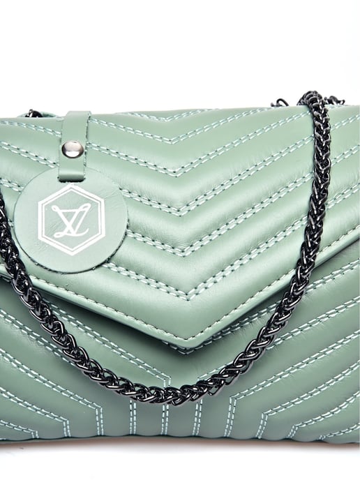 Luisa Vannini Grün Rindsledertasche - Image 3