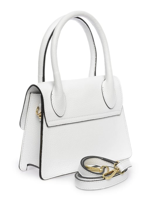 Luisa Vannini Weiß Rindsledertasche - Image 2