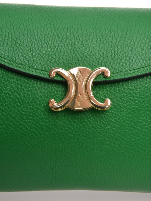 Anna Luchini Grün Rindsledertasche - Image 3