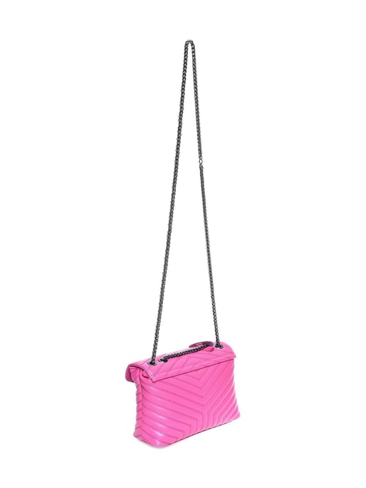 Luisa Vannini Fuchsia Rindsledertasche - Image 2
