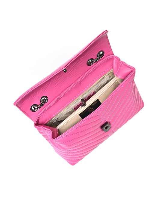 Luisa Vannini Fuchsia Rindsledertasche - Image 4
