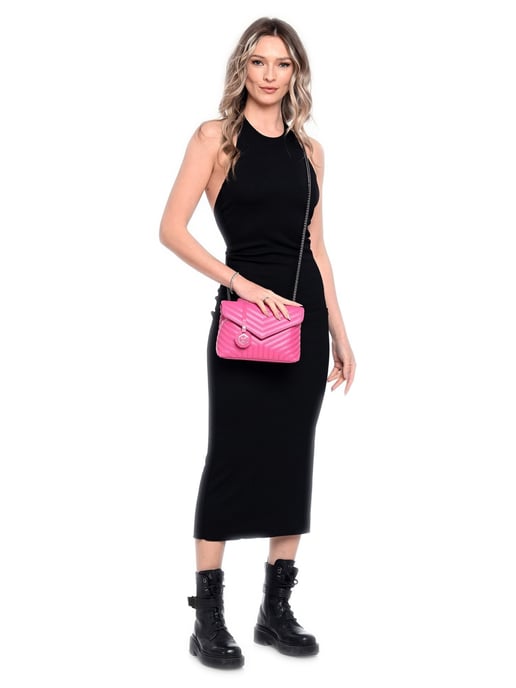 Luisa Vannini Fuchsia Rindsledertasche - Image 5