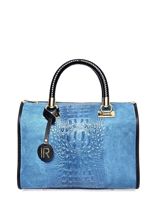 Isabella Rhea Blau Rindsledertasche - Image 1
