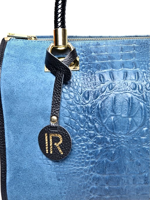 Isabella Rhea Blau Rindsledertasche - Image 3