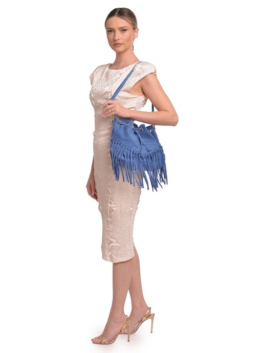 Roberta M Blau Rindsledertasche - Image 5