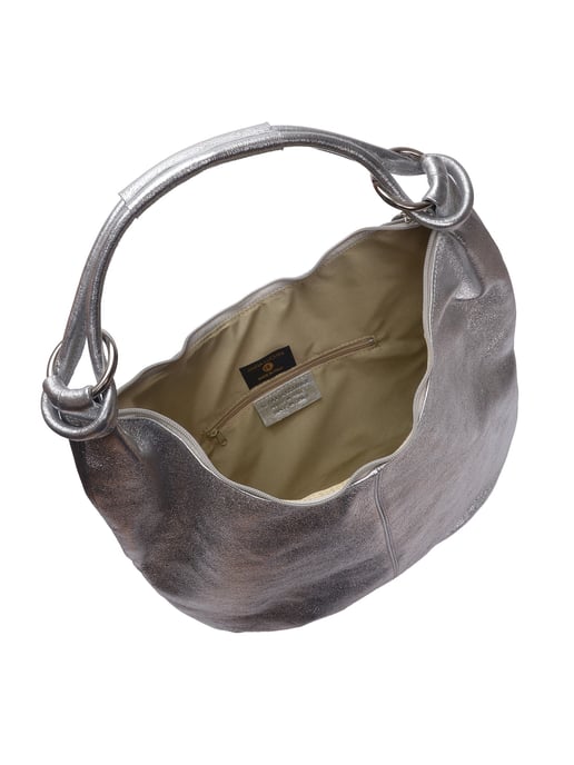 Anna Luchini Silber Rindsledertasche - Image 4