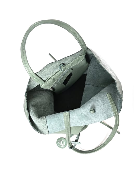 Roberta M Grün Rindsledertasche - Image 4