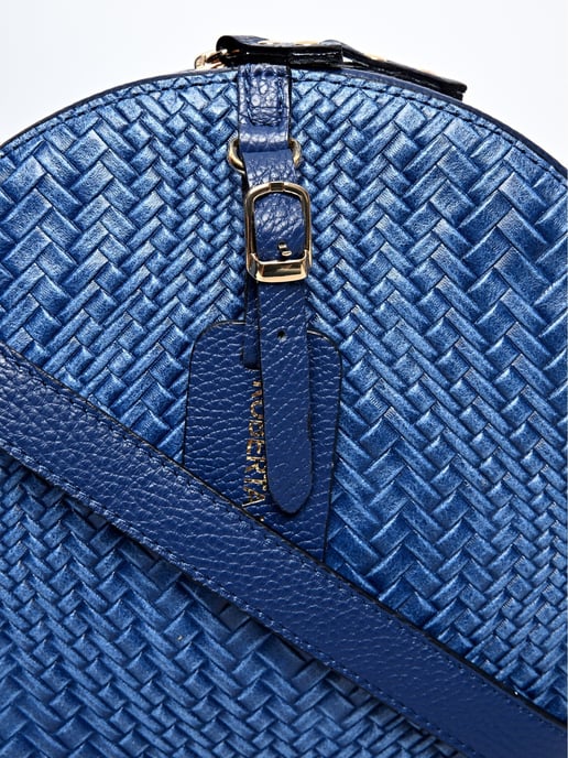 Roberta M Blau Rindsledertasche - Image 3