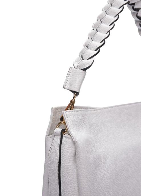 Luisa Vannini Weiß Rindsledertasche - Image 3