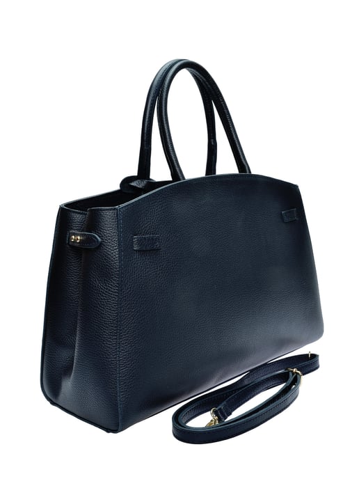Anna Luchini Blau Rindsledertasche - Image 2