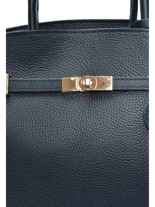 Anna Luchini Blau Rindsledertasche - Image 3