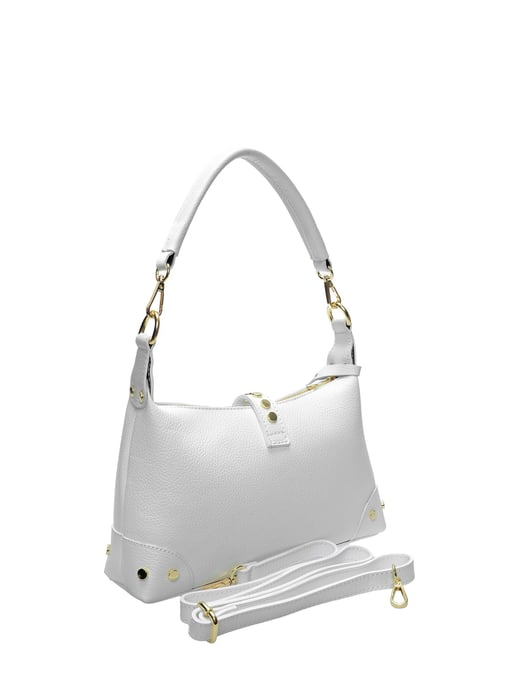 Anna Luchini Weiß Rindsledertasche - Image 2