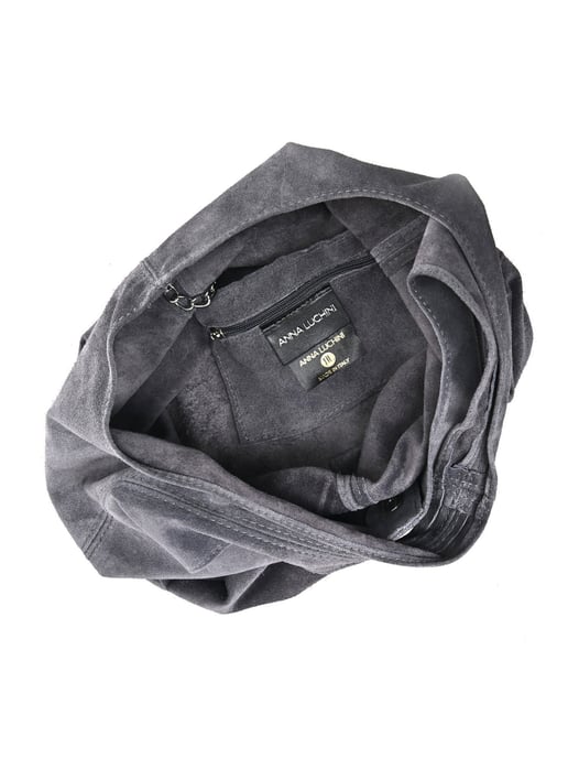 Anna Luchini Grau Rindsledertasche - Image 4
