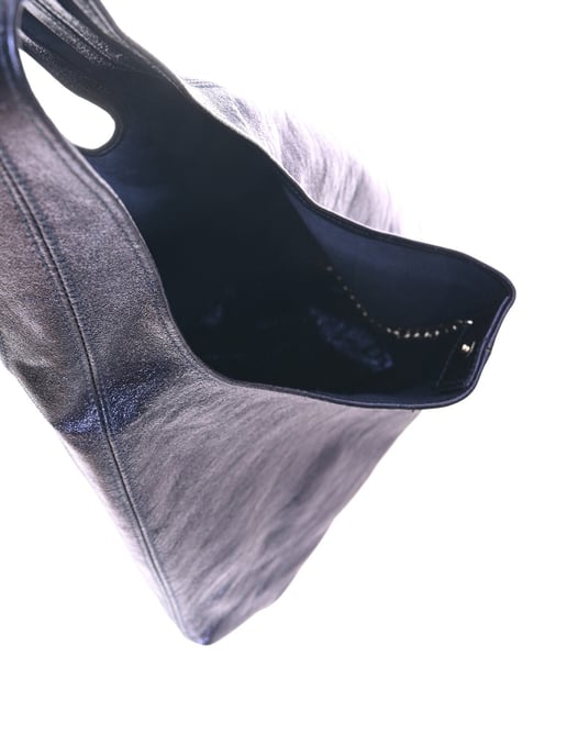 Luisa Vannini Blau Rindsledertasche - Image 4