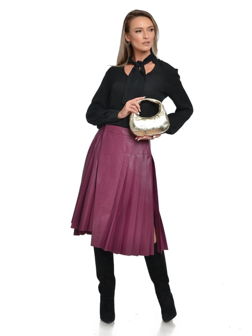 Anna Luchini Gold Rindsledertasche - Image 5