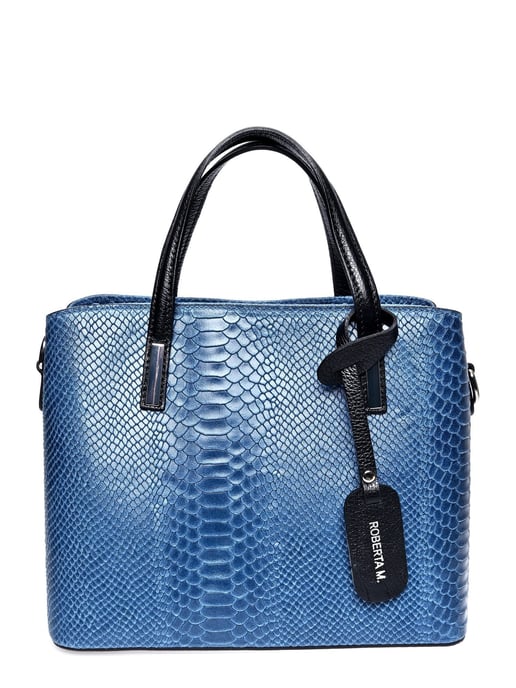 Roberta M Blau Rindsledertasche - Image 1
