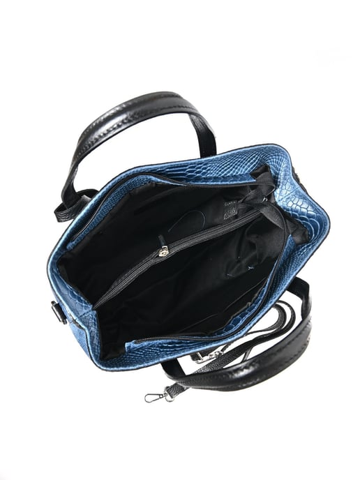 Roberta M Blau Rindsledertasche - Image 4