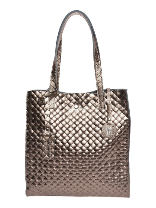 Anna Luchini Bronze Rindsledertasche - Image 1