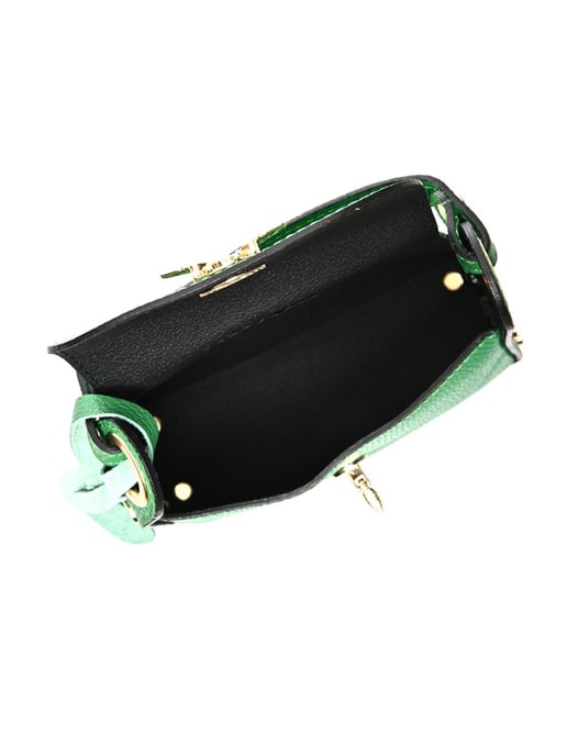 Anna Luchini Grün Rindsledertasche - Image 4