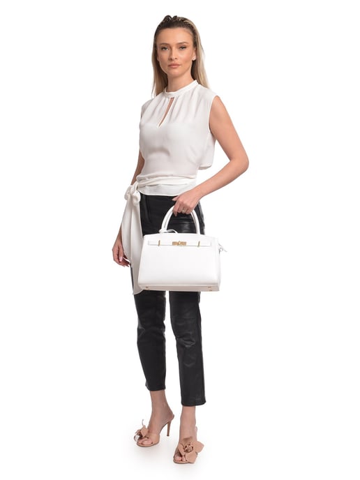 Isabella Rhea Weiß Rindsledertasche - Image 5