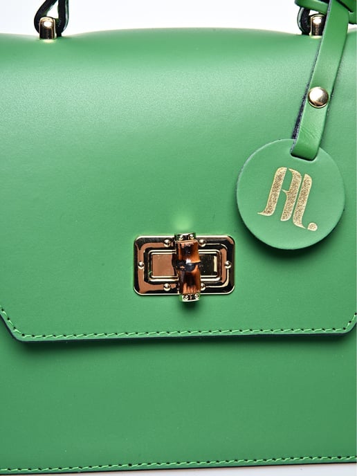 Anna Luchini Grün Rindsledertasche - Image 3