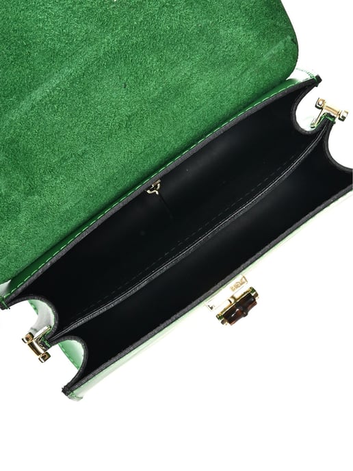 Anna Luchini Grün Rindsledertasche - Image 4