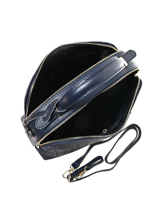 Isabella Rhea Blau Rindsledertasche - Image 4