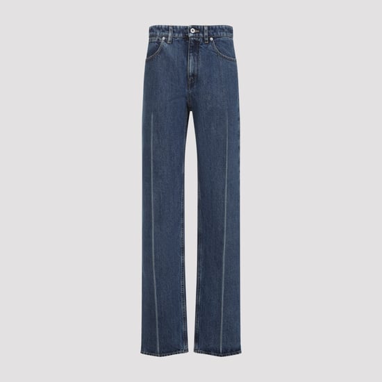 Jeans mit weitem Beinschnitt und Nahtdetails - Image 3