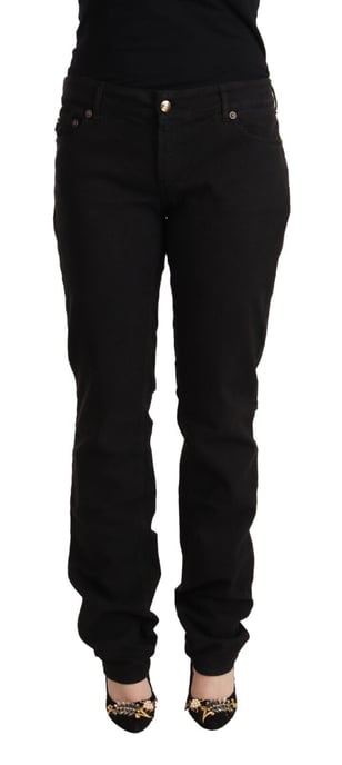 Just Cavalli Pan72206 Schwarze Stretch-Denim-Jeans - Image 1