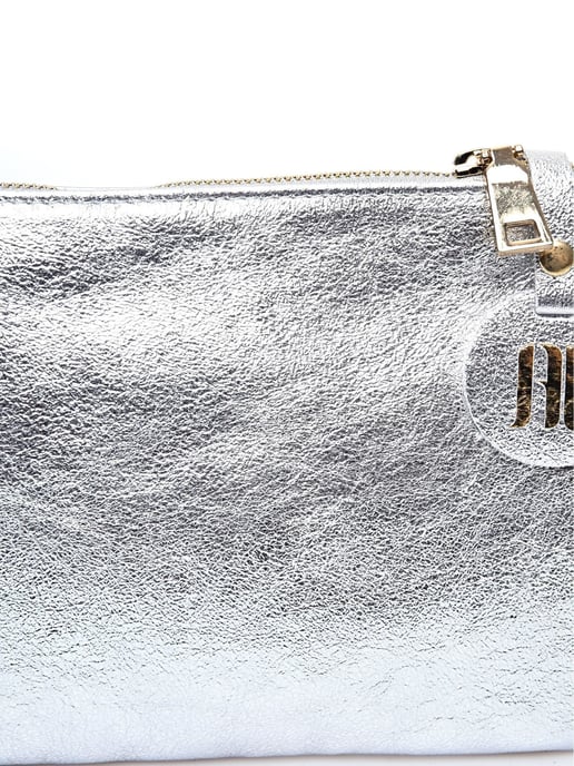 Anna Luchini Silber Rindsledertasche - Image 3