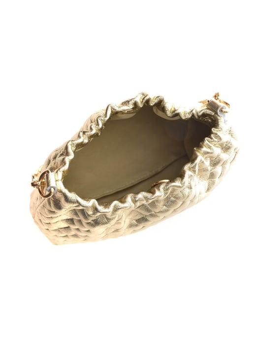 Anna Luchini Gold Rindsledertasche - Image 4