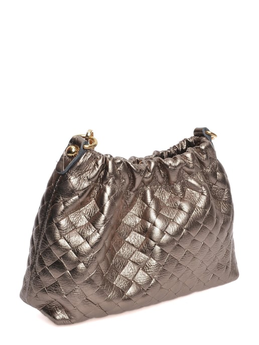 Anna Luchini Bronze Rindsledertasche - Image 2