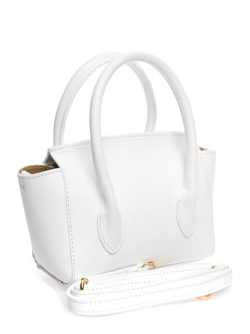 Anna Luchini Weiß Rindsledertasche - Image 2