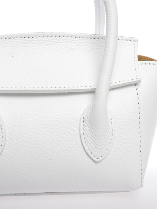 Anna Luchini Weiß Rindsledertasche - Image 3