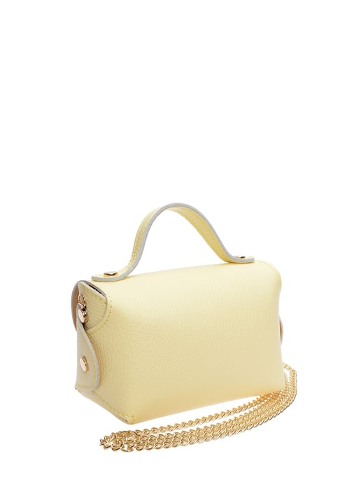Anna Luchini Gelb Rindsledertasche - Image 2