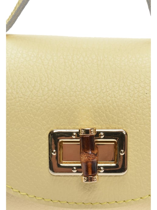 Anna Luchini Gelb Rindsledertasche - Image 3