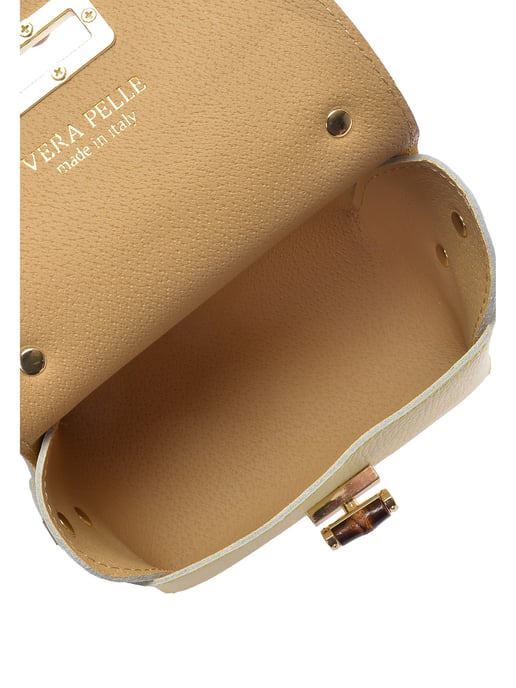 Anna Luchini Gelb Rindsledertasche - Image 4