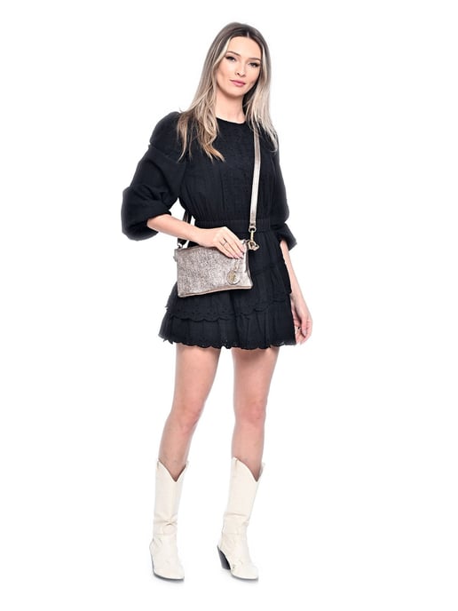 Anna Luchini Bronze Rindsledertasche - Image 5