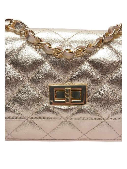 Luisa Vannini Gold Rindsledertasche - Image 3